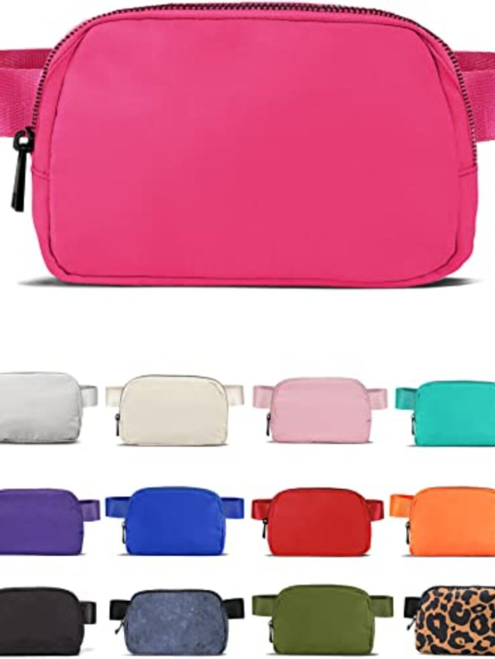 Nylon ZIPPER Belt Bag Bum Bag 1L Mini Waist Pack Accessory